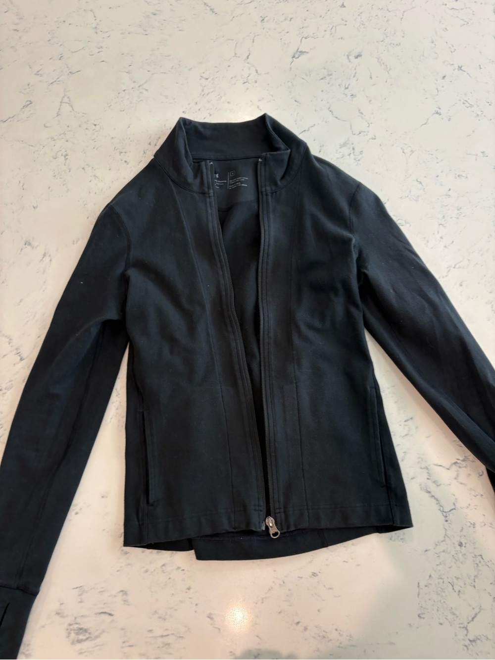 Pact Black Women's Zip-Front Bomber Jacket
